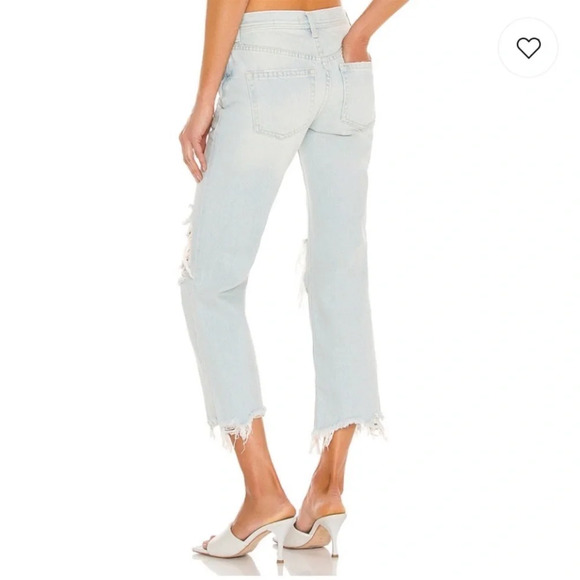 Free People Maggie Straight Jean in Paradise Blue NWT 27 - Picture 4 of 15